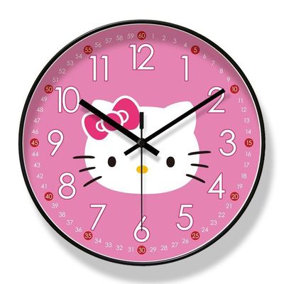 Hello Kitty wall clock plastic 10inch - giftcartoon